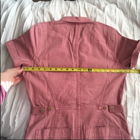 SOLD Madewell Pink Zipper Boilersuit Romper - Picture 4 of 8
